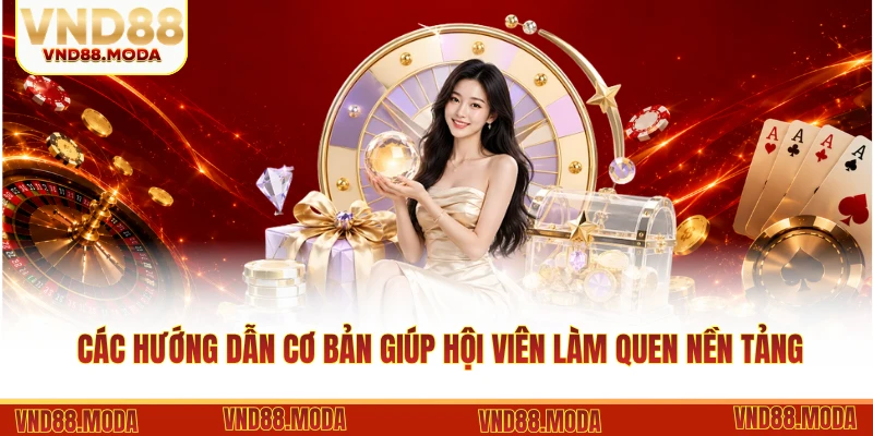 Các hướng dẫn cơ bản giúp hội viên làm quen nền tảng