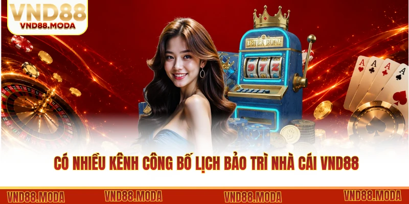 Có nhiều kênh công bố lịch bảo trì nhà cái VND88