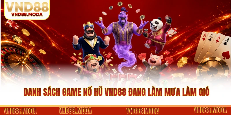 Danh sách game nổ hũ VND88 đang làm mưa làm gió