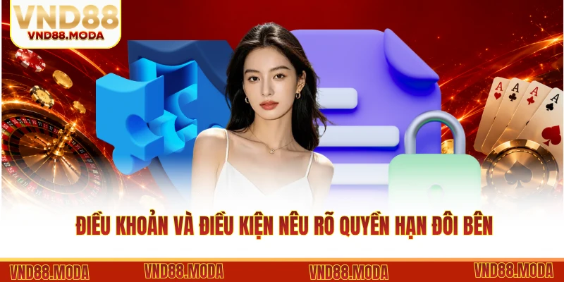 Điều khoản và điều kiện nêu rõ quyền hạn đôi bên