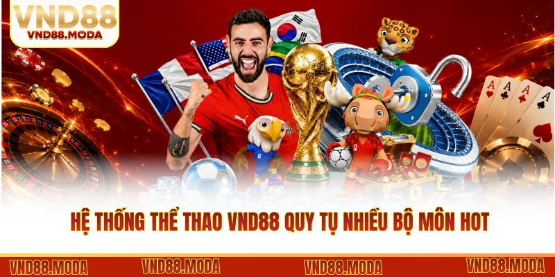 Hệ thống thể thao VND88 quy tụ nhiều bộ môn hot