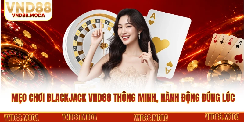 Mẹo chơi Blackjack VND88 thông minh, hành động đúng lúc