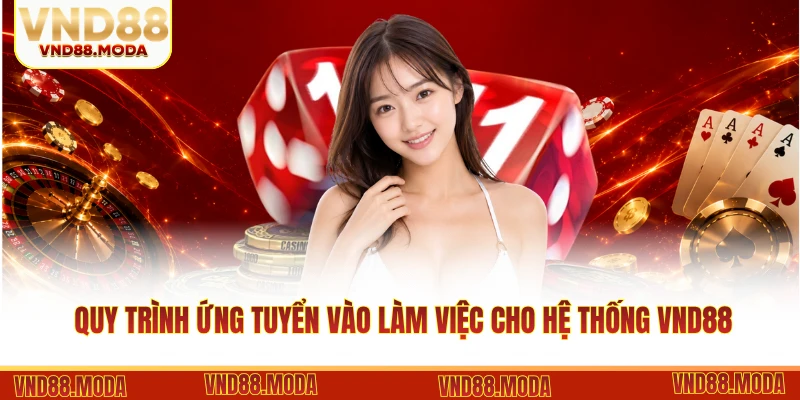Quy trình ứng tuyển vào làm việc cho hệ thống VND88